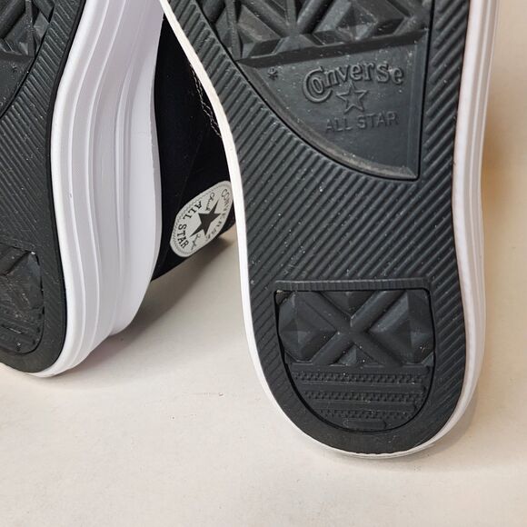 Converse Chuck Taylor All Star Move Platform Shoes Sneakers Womens 8 Black - Picture 15 of 16
